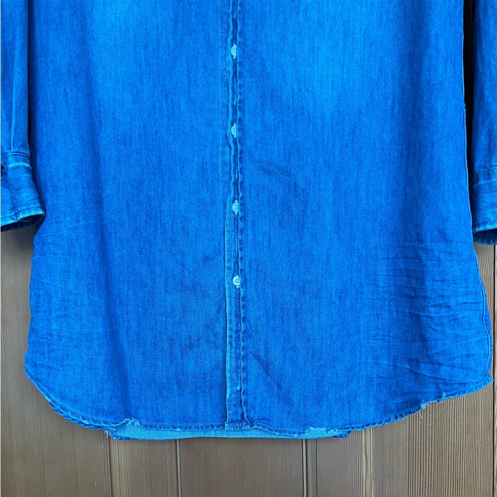 Frank & Eileen “Mary” Denim Shirtdress - Sz L - Picture 3 of 10